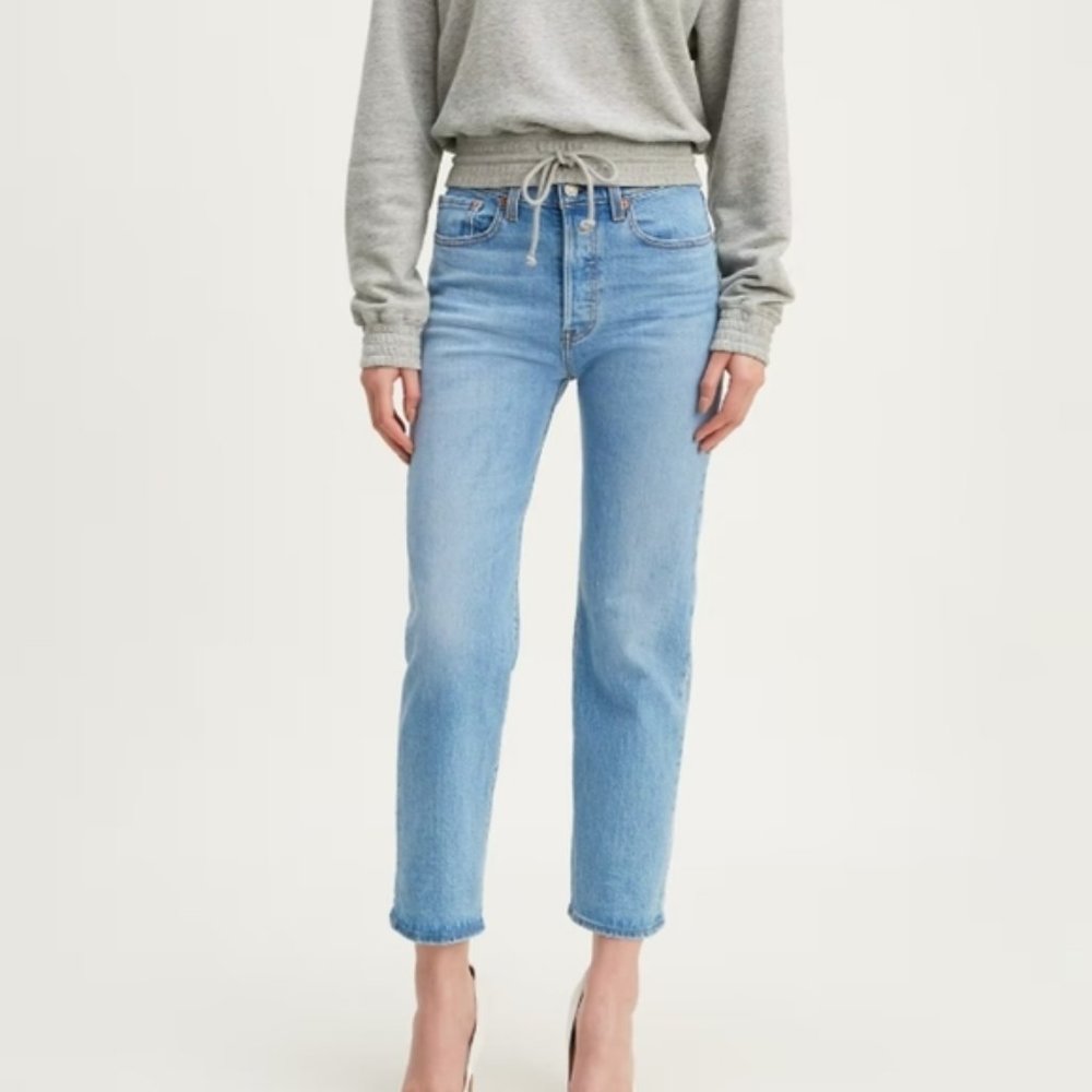 Levis Wedgie Straight Premium Denim Jive Indigo